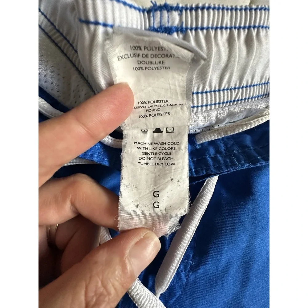 Nike Swim Trunks Mens Large Blue Bathing Suit Mesh‎ Lined Y2K VTG